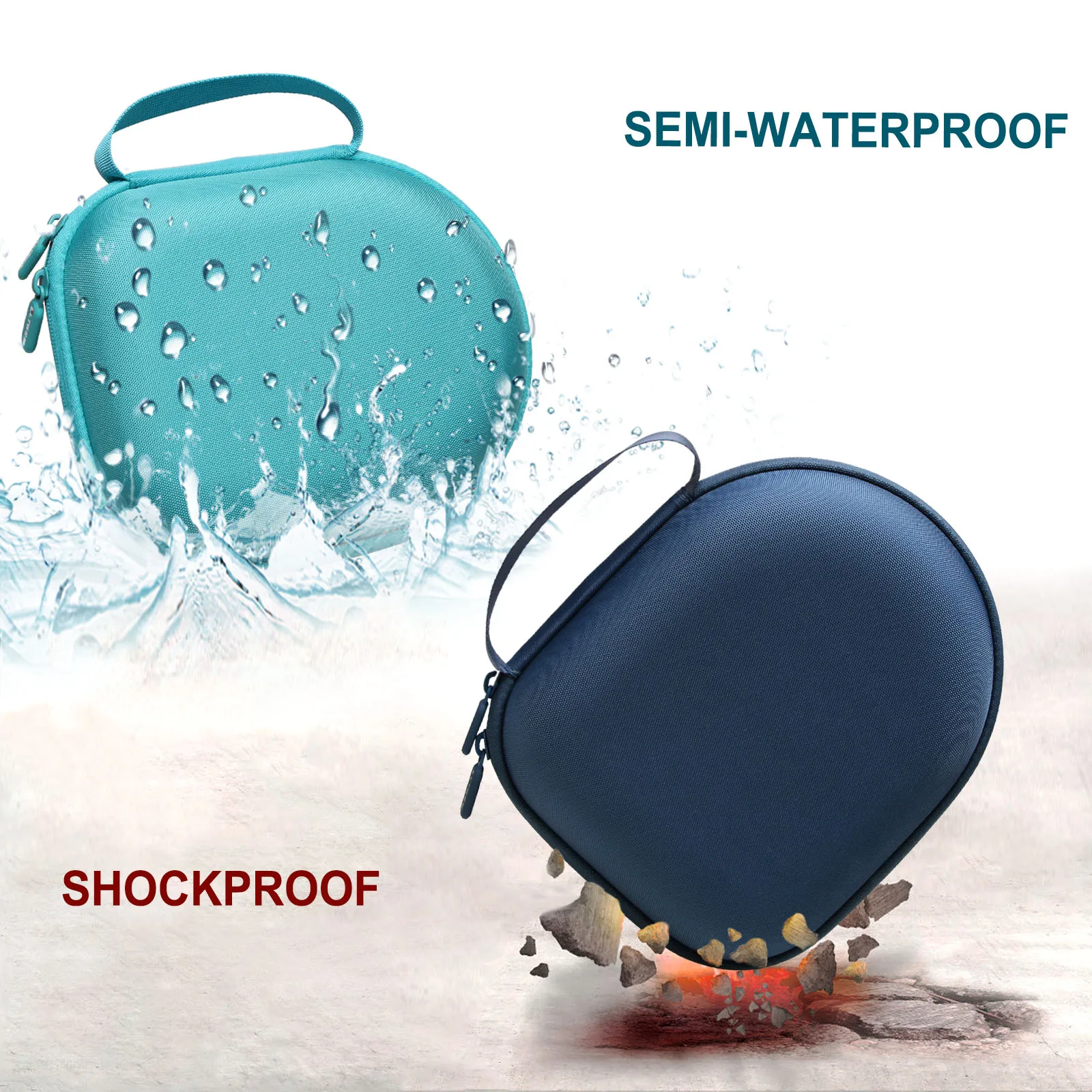 EVA Hard Case for JBL,Beats,Sony,Soundcore Anker,Raycon,TOZO,Logitech,Bose Headphones Protective Carrying Storage Bag(only case)