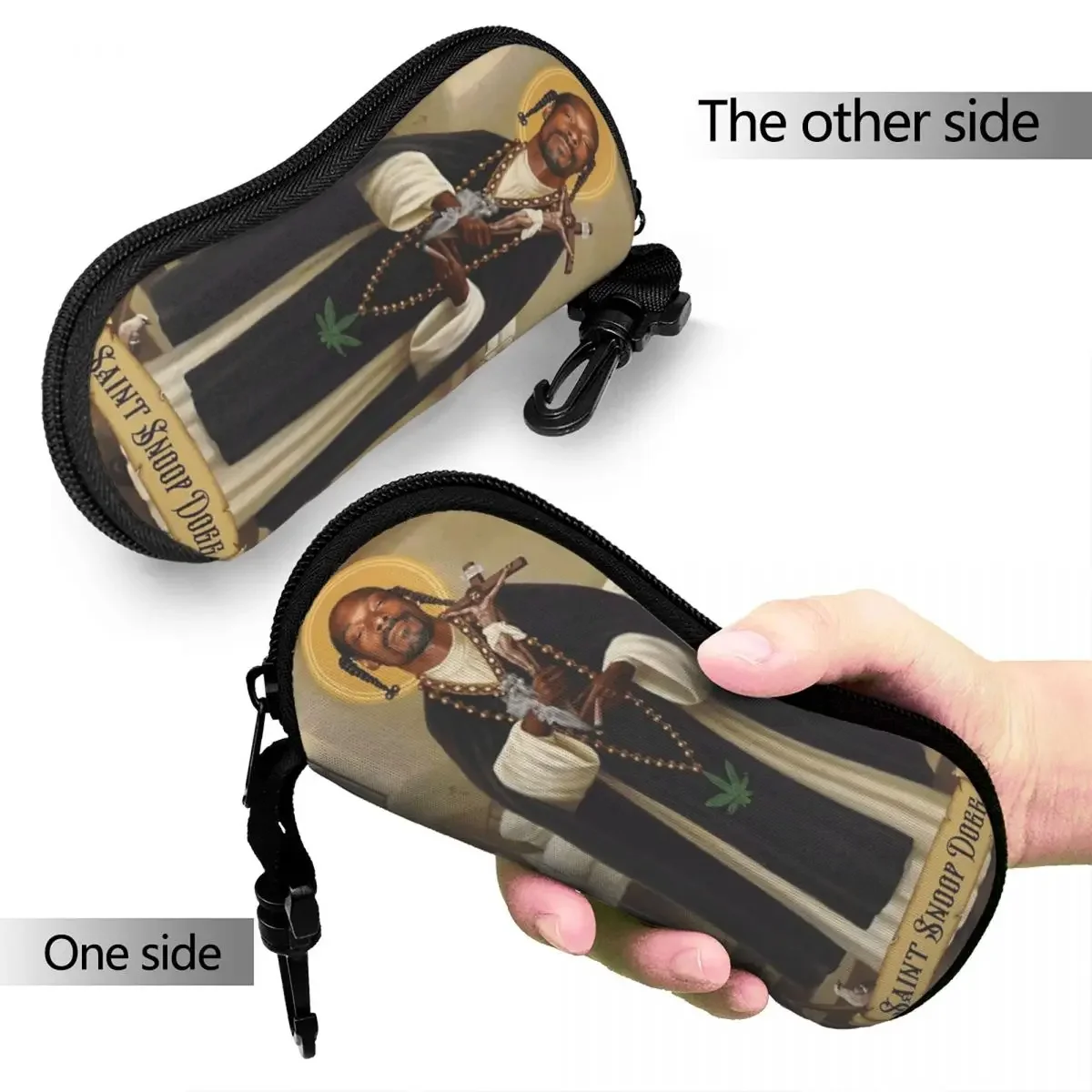 Snoop Dogg Goes Jesus Glasses Case Unisex New Humor Eyewear Storage Box Print Glasses Box