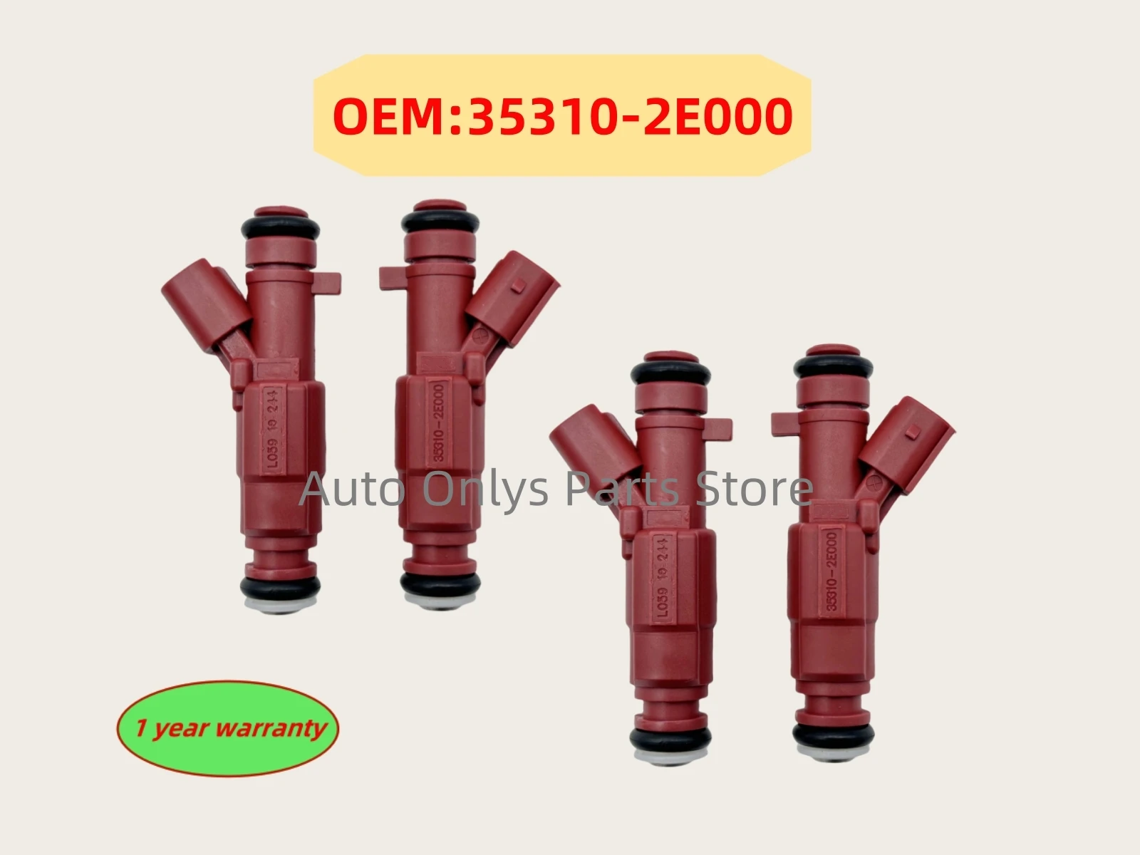 

4pc 35310-2E000 High quality Fuel Injector For Hyundai Elantra 1.8 2.0 Kia 1.6L 2011-2015 Forte 2.0L 353102E000