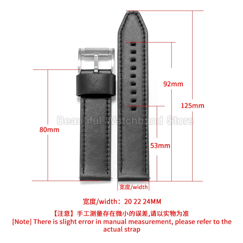 Luxury Cowhide Leather Watch Bracelet for Fossil FS4656 FS4682 JR1436 JR1504 FS4812 ME3054 Watch Strap Black Brown 20 22 24mm