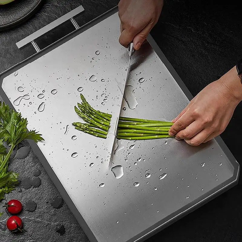 Cutting Board Scratch-Resistant Double Sided Chopping Mat Multi-functions Chopping Board for Meat Vegetables Fruits for Home