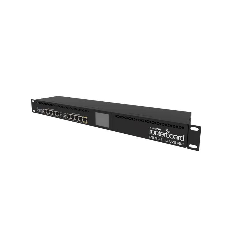 Imagem -03 - Roteador Routerboard 10 Portas Gigabit Ethernet Usb 3.0 Lcd Rb3011 10x100 100 1000 Mikrotik-rb3011uias-rm