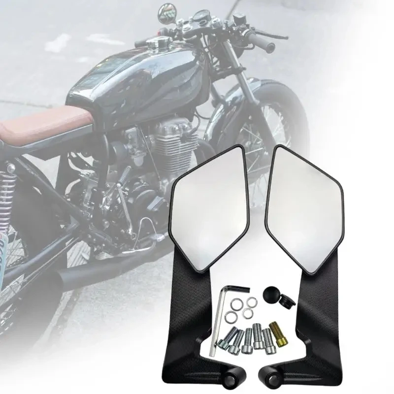 1pair flippable Rearview Mirrors For Yamaha MT-09 SP 2018-2026 Adjustable Stealth Wing Rotatable Mirror Spare Accessories