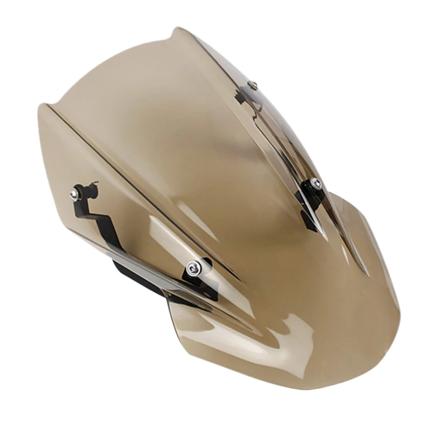 

Motorcycle WindScreen Windshield Shield Screen Visor Wind Deflector with Bracket Double Bubble for Kawasaki Z650 Z 650