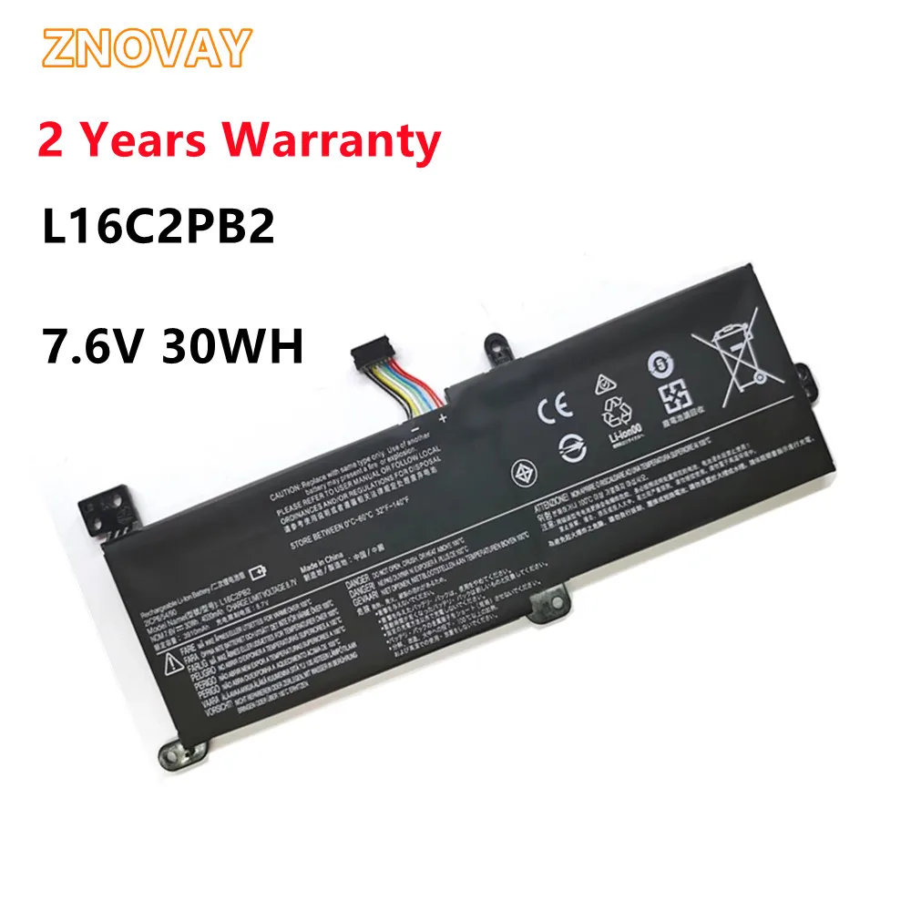 ZNOVAY L16C2PB2 L16L2PB2 L16S2PB2 Laptop Battery For Lenovo IdeaPad 320-14IAP 320-15AST XIAOXIN 5000-15 L16C2PB2 7.6V 30WH