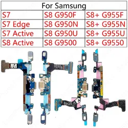 Charge Board For Samsung Galaxy S7 Edge S8 Active S8+ Plus G930 G935 G950 G955 Charging Port PCB Plate Usb Connector Flex Cable