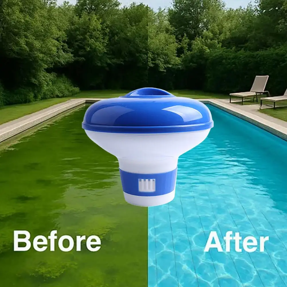 Swimming Pool Floating Chlorine And Bromine Tabs Dispenser for Indoor Outdoor Swimming Pools Pill Float Cup Pool Accessories view 3