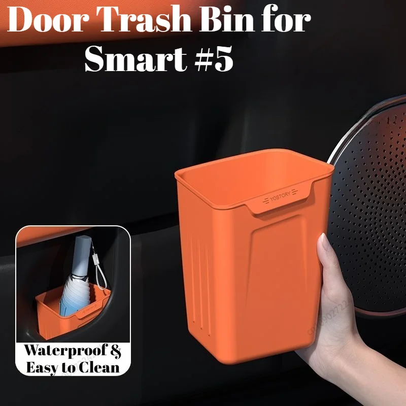 Car Door Trash Can & Umbrella Storage Box Accessories, Fits for Smart #5 2024-2026 Automobiles, Parts & Accessories Car Trash