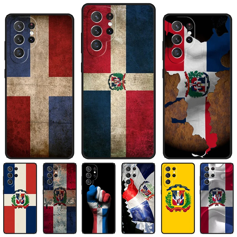 Flag of Dominican Republic phone case For Samsung Galaxy S24 S23 S22 Ultra Note 10 20 Plus S8 S9 S10 S20 S21 FE Cover