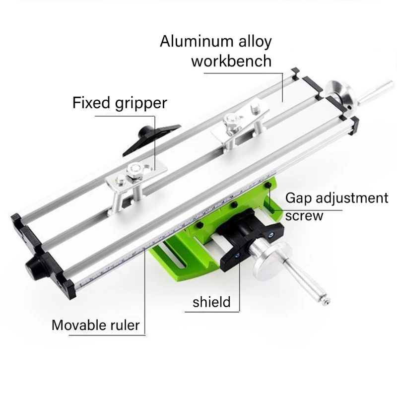 Multifunctional Worktable Benches Drill Vise Fixture Adjustment X Y Coordinate Table for Milling Drilling Positioning Tool