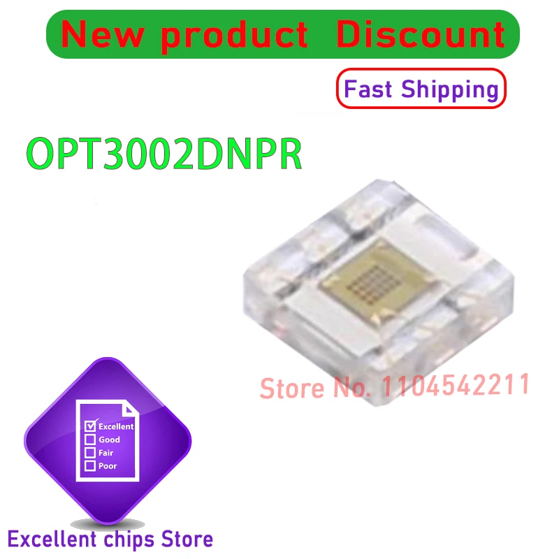 OPT3002DNPR Package USON-6 ambient light sensor chip New original OPT3002 10PCS-500PCS/LOT