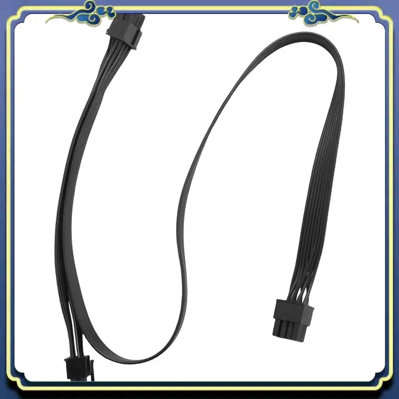 Portable 10X Pcie 8 Pin Male To Dual Pcie 2X 8 Pin (6+2) Male Power Adapter Cable For Seasonic Power Supply 25-Inch+9-Inch