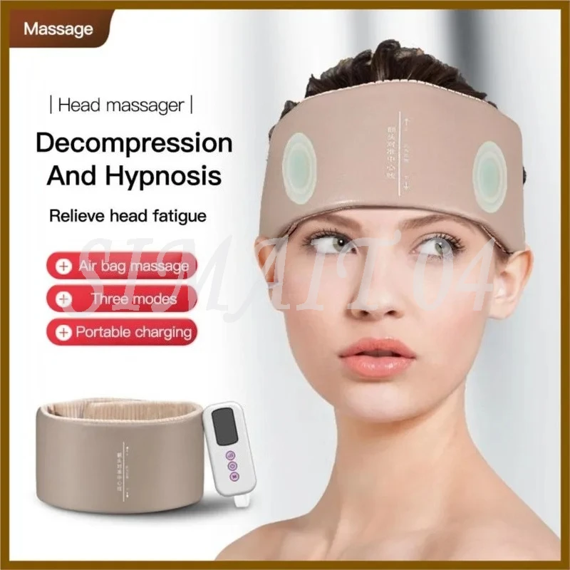 Electric Head Massager Air Pressure Massage Bag Massage Headache Pain Relief Scalp Deep Relaxation Headache Massager