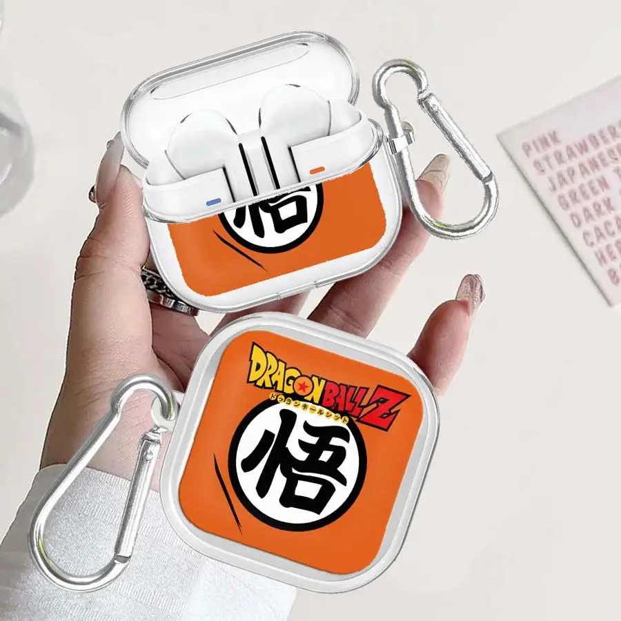 D-ragonS B-allS Logo-Hülle für Samsung Galaxy Buds 3 FE 3Pro 4 Pro 2 4Pro 2Pro Live Transparente Kopfhörer-Schutzhülle mit Haken