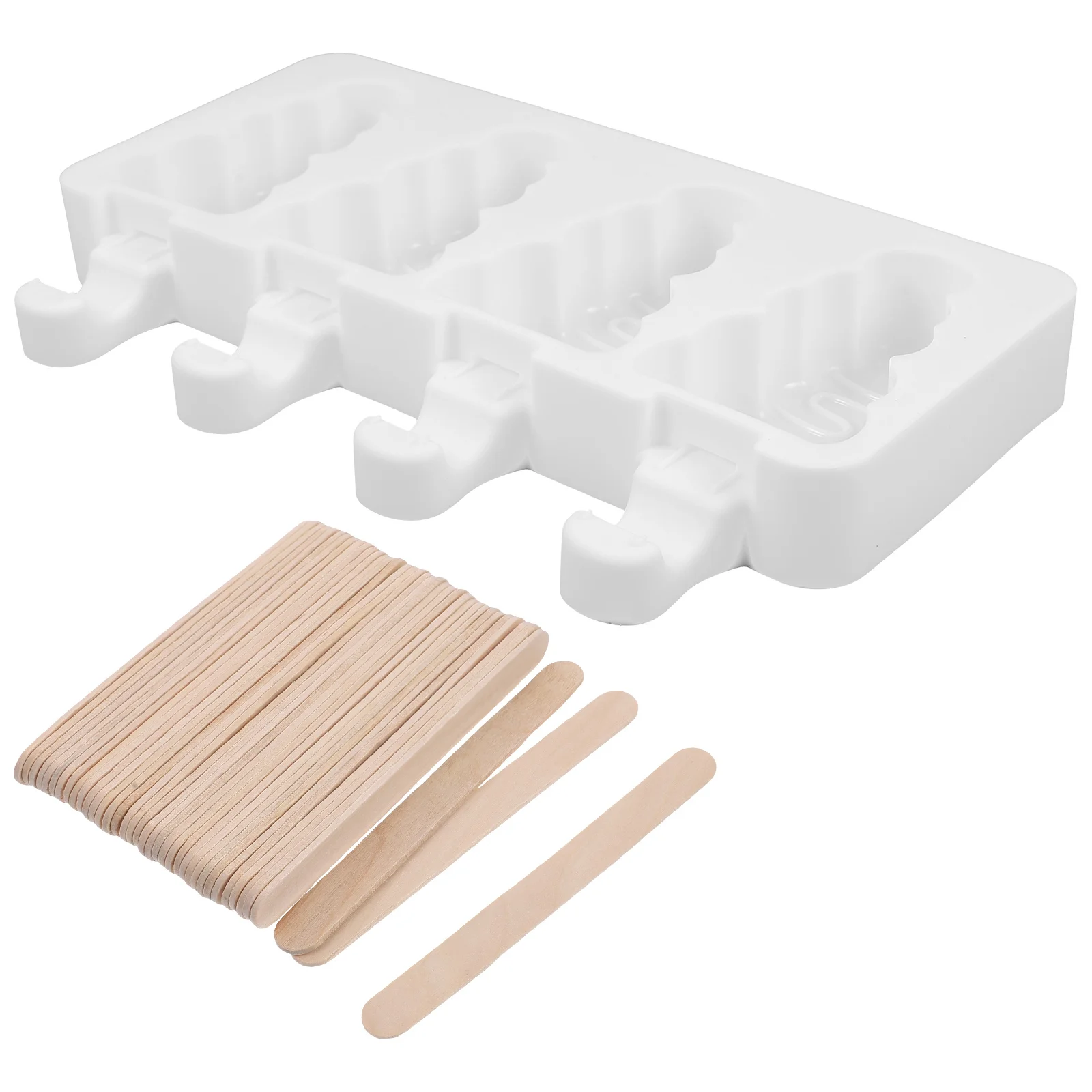 

1Set Food Grade Silicone Ice Cream Mold Non Stick Popsicle DIY Tools for Easy Fruit Juice Yogurt Summer Treats