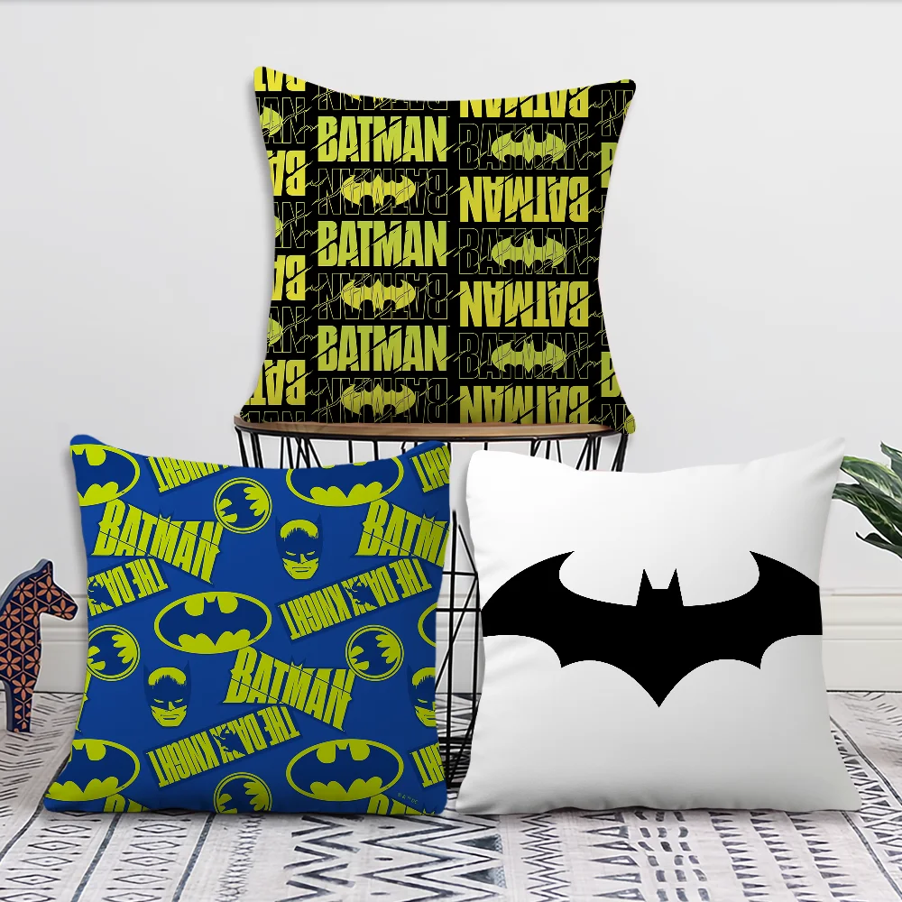 Pillow Case Fan Style Square Home B-BatmanS Movie Logo Decor Cushion Cover Design Printed