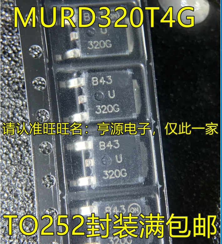 

Original brand new MURD320 MURD320T4G silk screen U320G 320G TO-252 packaged new energy vehicle diode and transistor