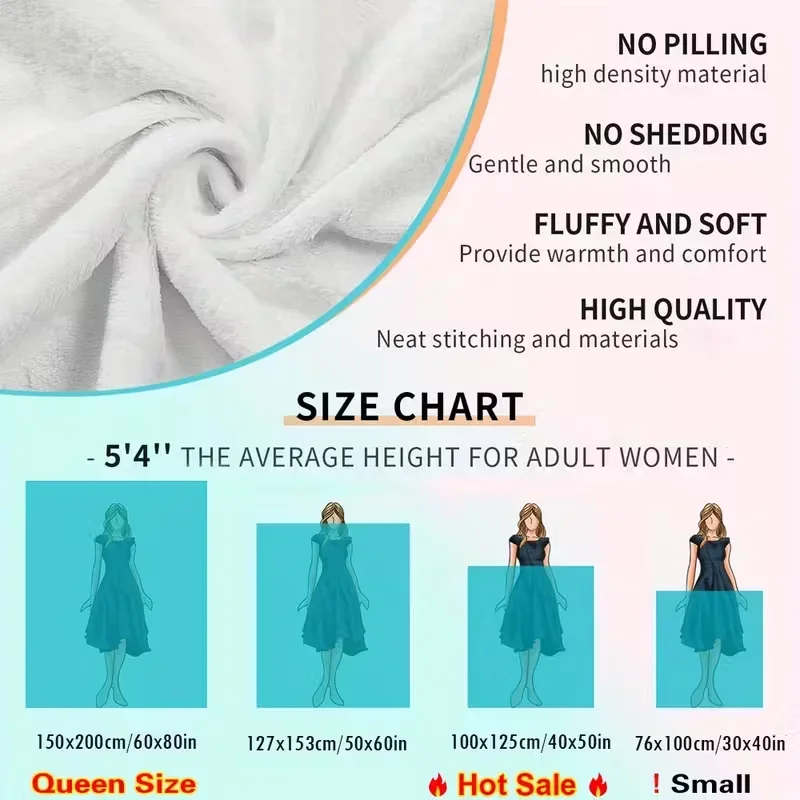 1 قطعة بطانية، رمي ناعم ودافئ لجميع المواسم للمنزل والمكتب والتخييم، هدية مثالية لعيد الميلاد والذكرى السنوية، تخفيضات البطانيات #3
