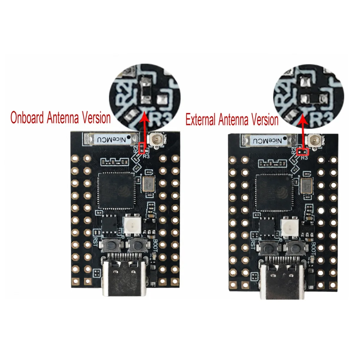 DIYmall 5PCS ESP32-C3 C5 S3 Super Mini Development Board 2.4GHz WiFi Module with Onboard or External Antenna for IoT DIY Project
