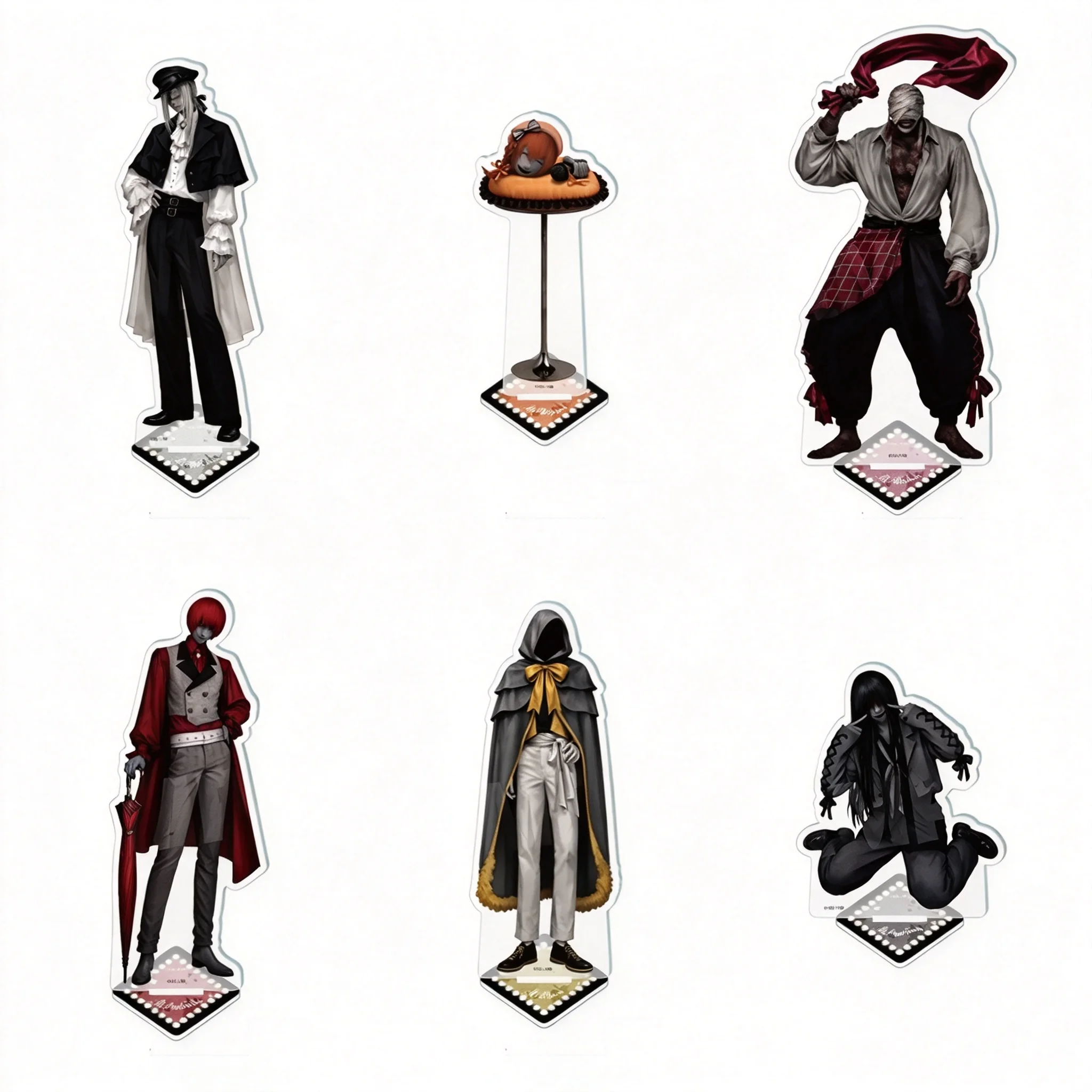 Puzzle Horror Game Homicipher Mr. Crawling Mr. Scarletella Idol Ver Acrylic Stand Model Plate Keychains Desk Decor
