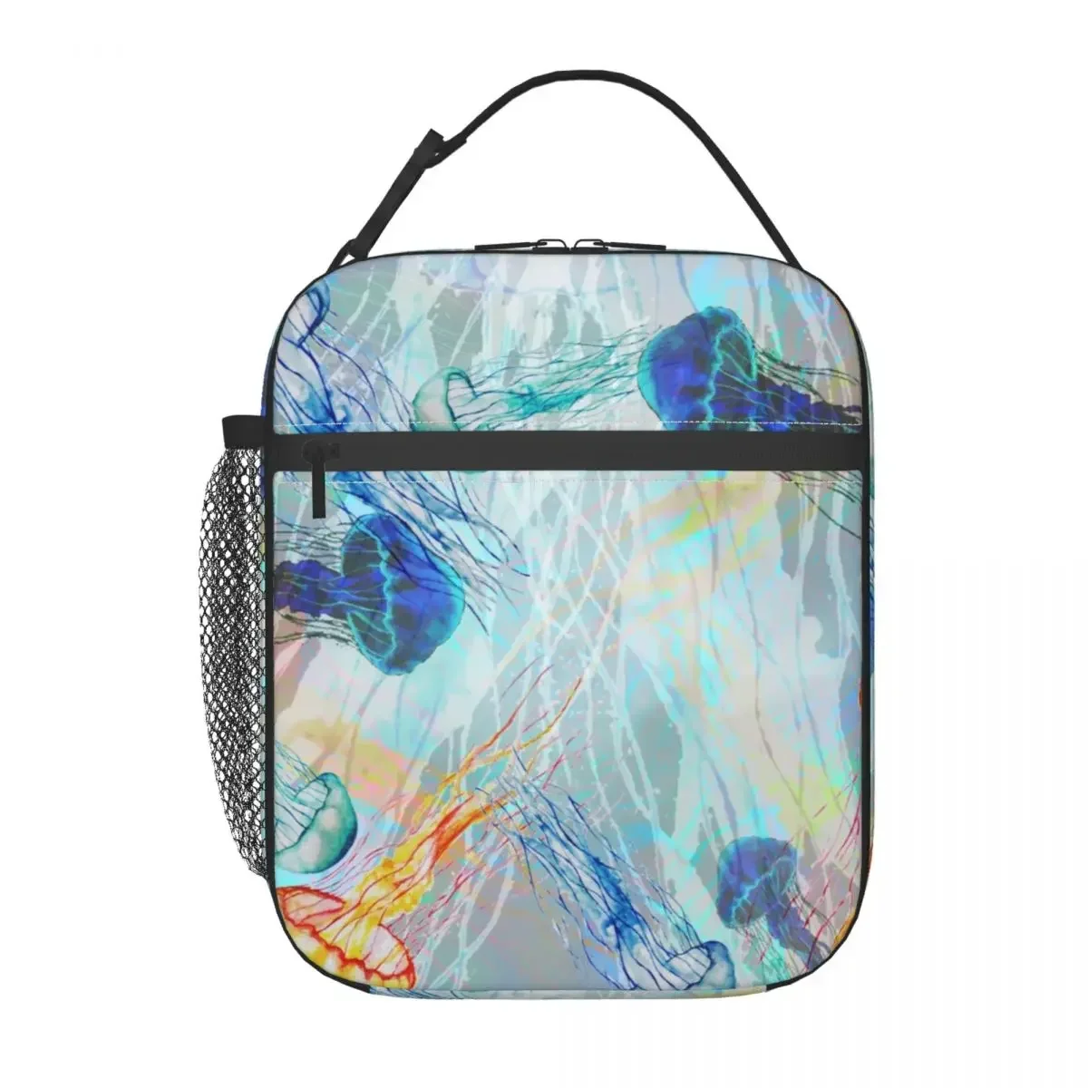 Jellyfish Luminous Insulated Lunch Bags for Women Resuable Cooler Thermal Bento Box Kids School Children