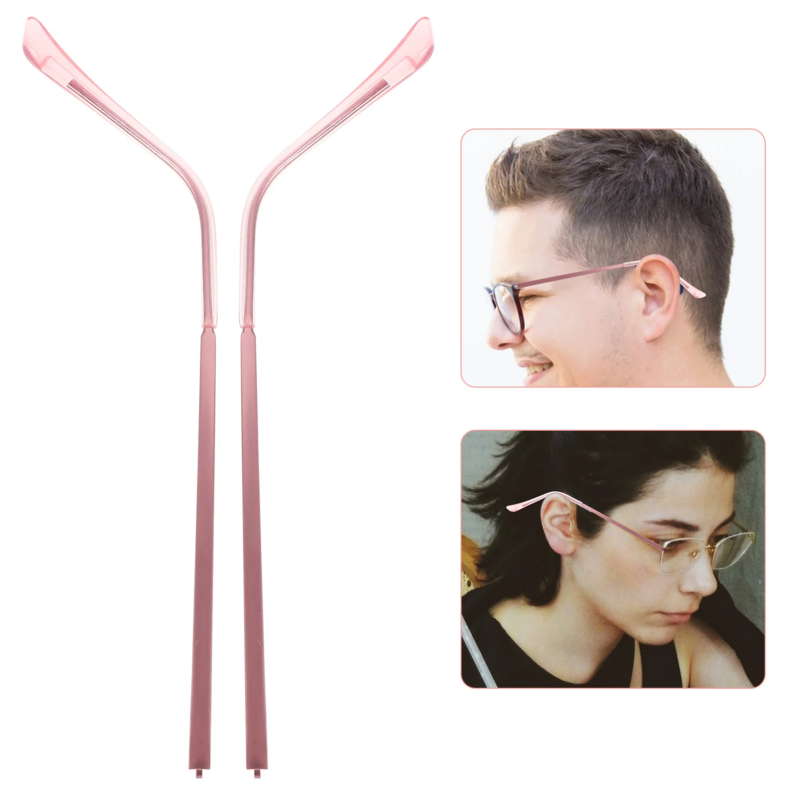 Bras de lunettes de remplacement en résine métallique, 1 paire, branches durables pour lunettes de soleil, lecture, montures de myopie universelles