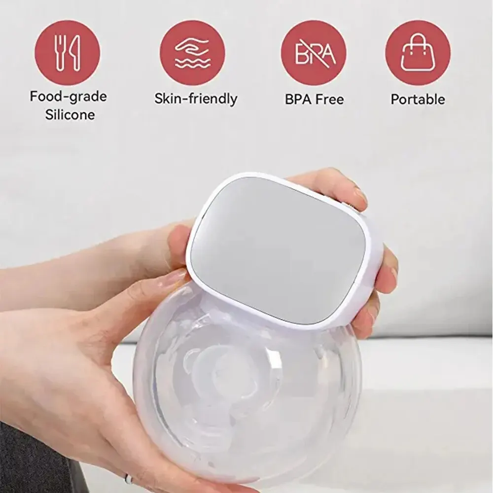 Portable Electric Breast Pump USB Chargable Silent Wearable Hands-Free Portable Milk Extractor Automatic Milker BPA Free