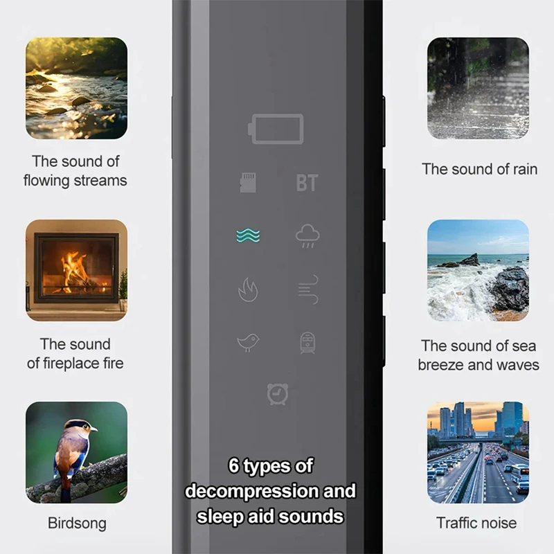 Under Pillow Speaker Bluetooth Mini Bone Conduction Sound Box Wireless Soundbar Improve Sleep White Noise Speaker