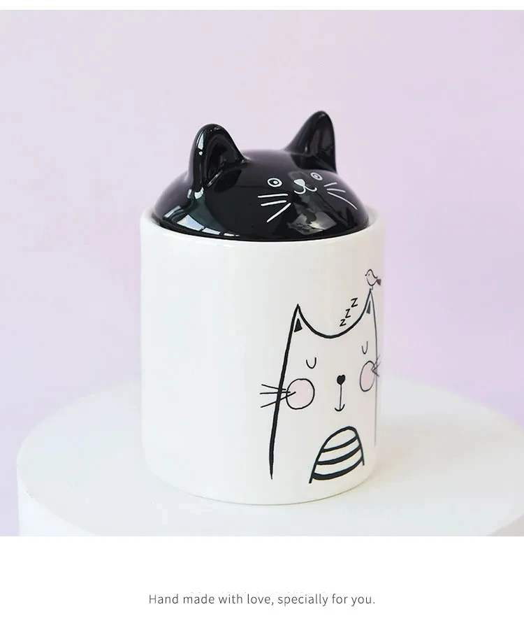 Cute Cat Ears Ceramics Cremation Urn for Pet, Dog and Cat Urn, Bunny, Animals, Funeral, Small Ashes, Keepsake