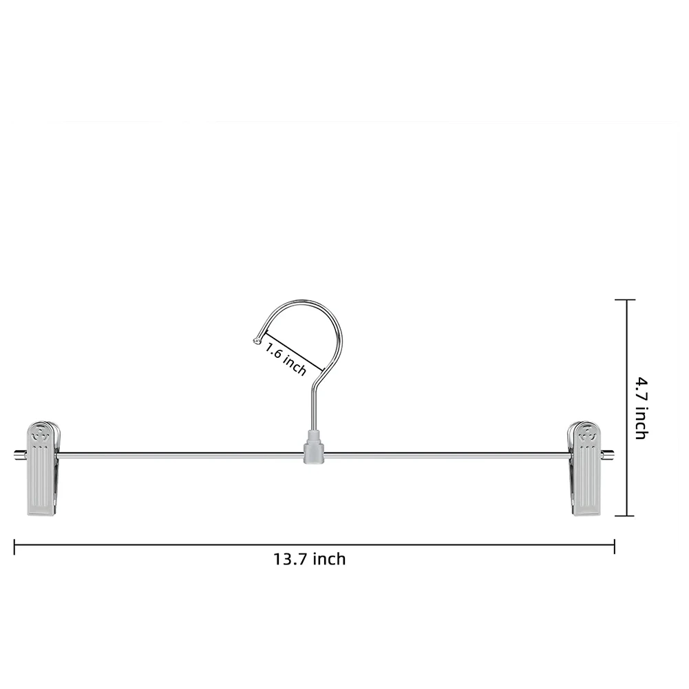 

Aug. Pant Hangers,Skirt Hangers With Clips Space Saving,Adjustable Clips Hangers Clothes Hangers For Pants