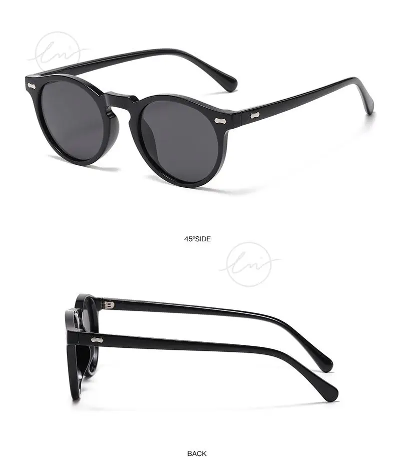 LM Klassische Runde Polarisierte Sonnenbrille Frauen Männer Tee Objektiv Outdoor Driving Shades Vintage Sonnenbrille Unisex UV400 Gafas De Sol – Detail 27