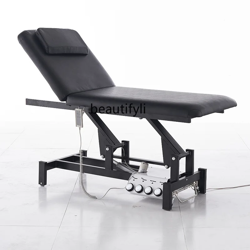 Electric Beauty Massage Bed Physiotherapy Tattoo Chair Massage Massage Bed Foldable and Hoisting Tattoo Couch