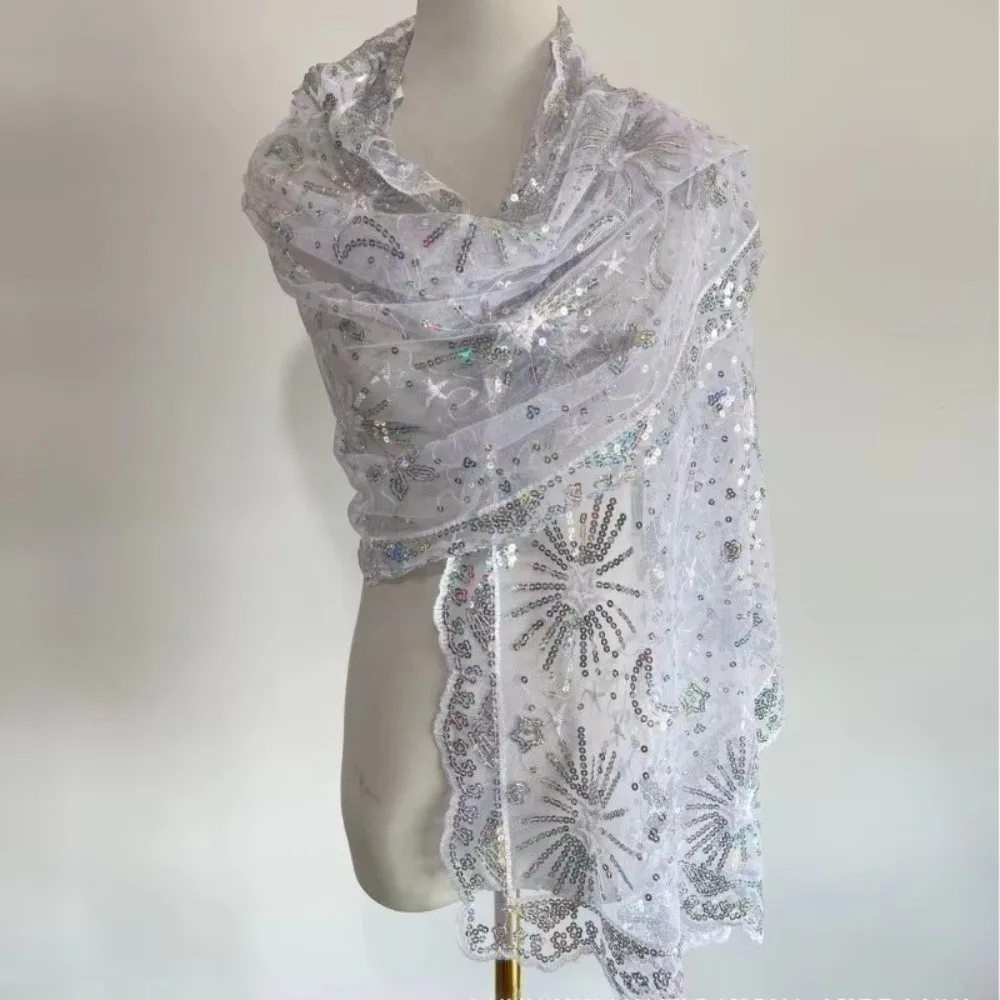 

Elegant Glitter Sequins Glitter Sequins Shawls 60x200cm Shawl Wraps Evening Dresses Capes Wedding