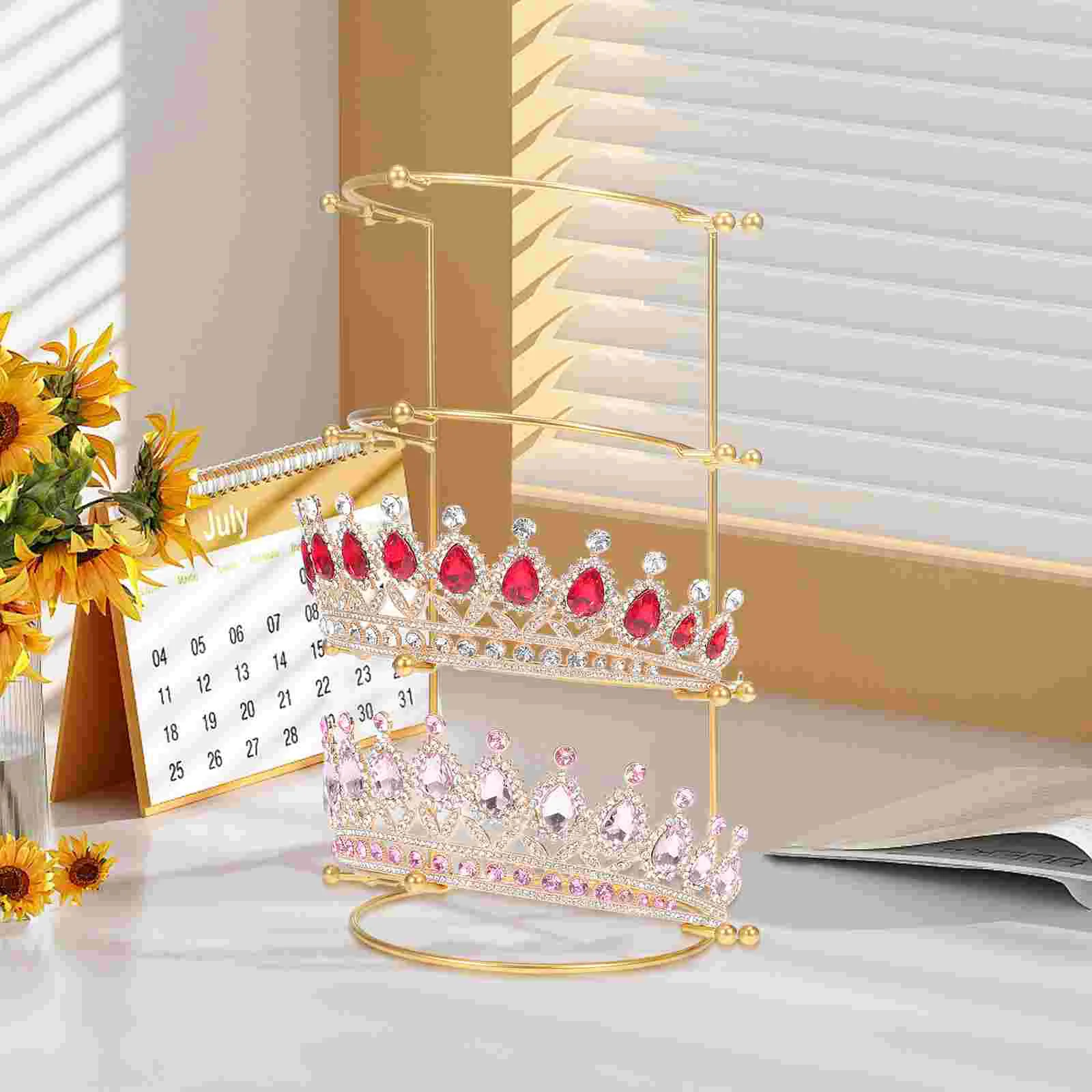 Display Stand Headband Plate Bride Crown Stands Hair Accessories Wedding Headpiece