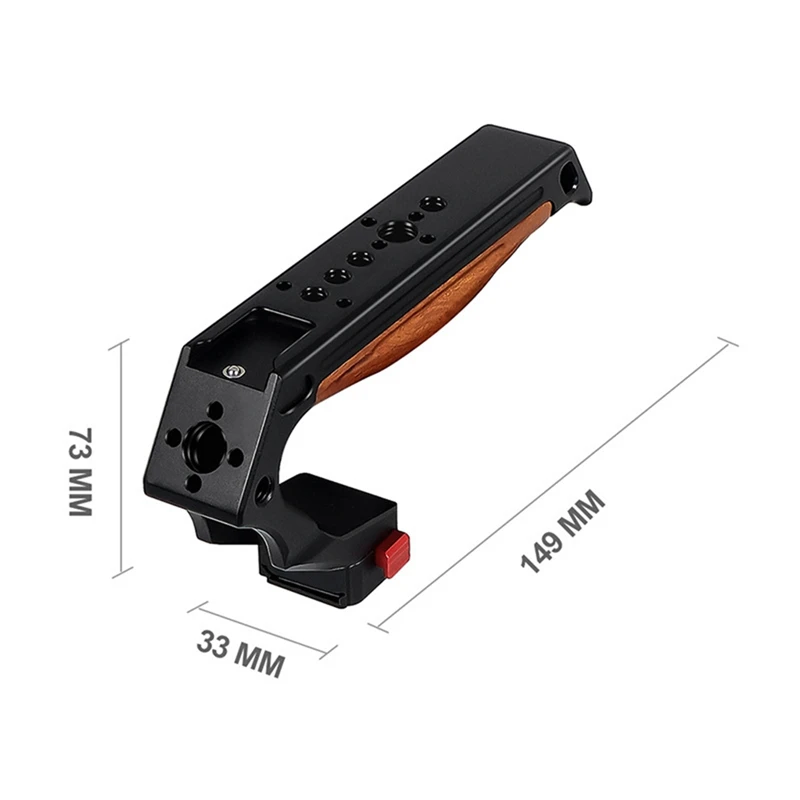 Poignée de transport supérieure pour photographie, poignée de pot en bois, positionnement 1/4 Ale, 6 000 poignées, universel, C, 1 ensemble