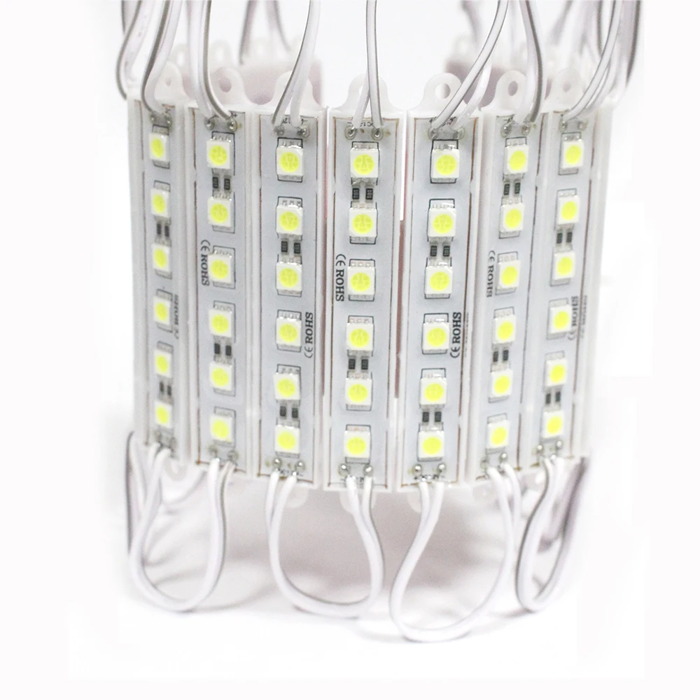 1000PCS 12V LED Module 3LED SMD 5054  Cool White Waterproof LED Sign Module for Channel Letter Outdoor Advertising Light Box