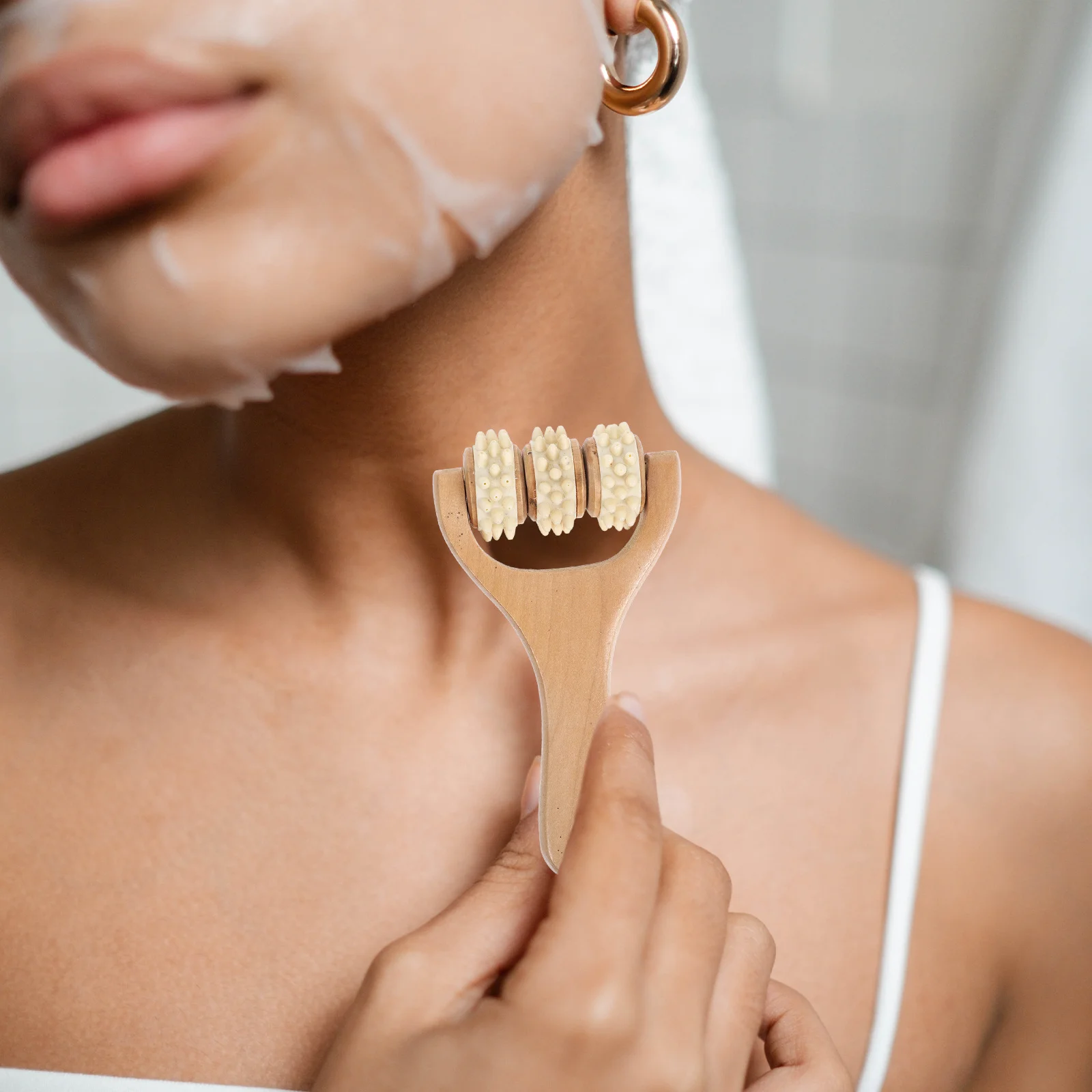 

3 шт. деревянные ручные ролики для массажа, эргономичный дизайн, легкие портативные роликовые инструменты для домашних сеансов