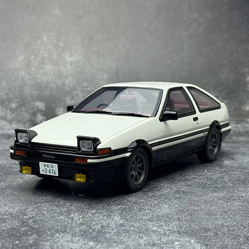 Original 1:18 Scale TOYOTA AE86 1985 OT444B Simulation Resin Car Model Display Collectible Toy Gift Souvenir Decoration