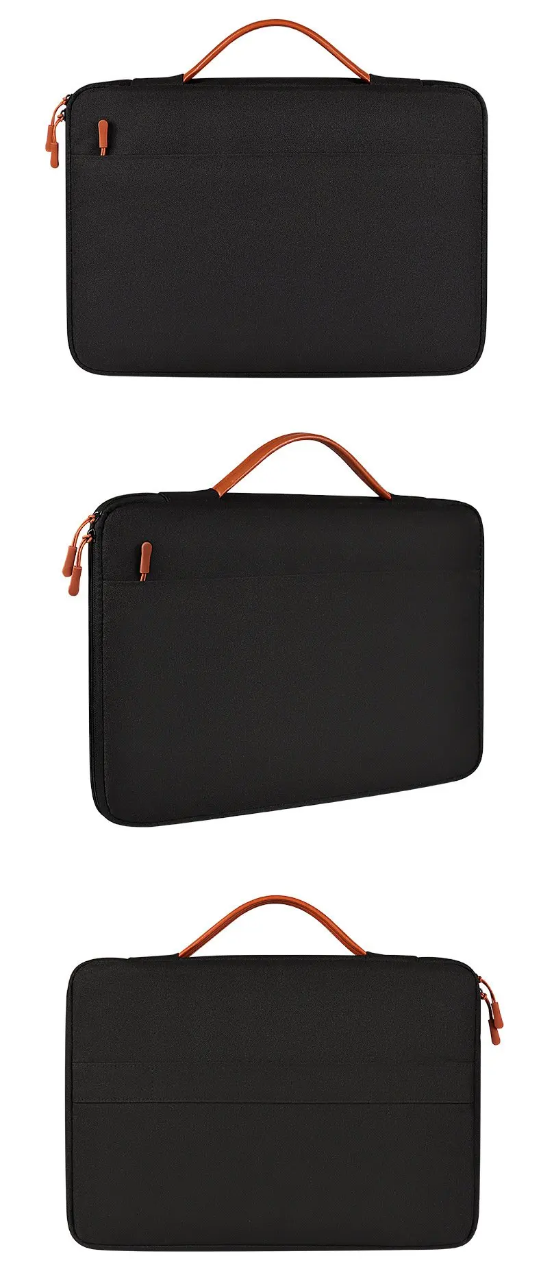 Laptop-Handtasche 13 15 Zoll Wasserdichte Polyester-Aktentasche für MacBook Tragbar Langlebig Büro – Detail 17