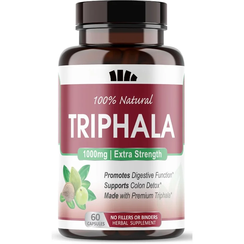 Triphala Intestinal Health Capsules - Digestive and Colonic Cleansing Immune System Health Support 60 Capsules