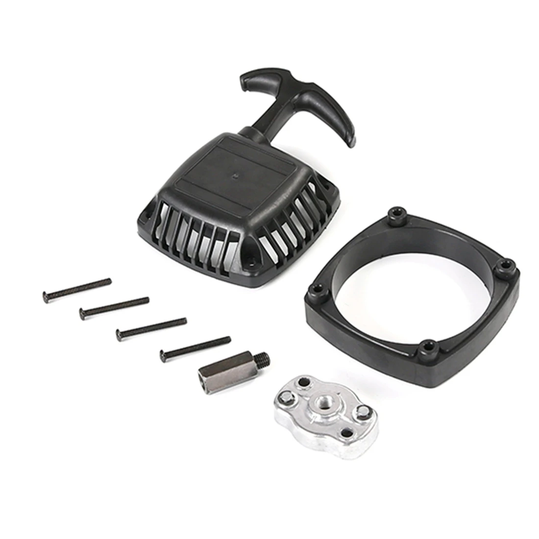 Easy Pull Starter Set for Zenoah CY Rovan Engine 23/26/29/30.5CC for 1/5 HPI ROFUN ROVAN KM BAJA LOSI 5IVE T,Black