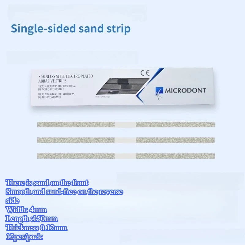 

2 упаковки, полоски для полировки металла, шлифовальная поверхность с покрытием из глинозема, односторонние стоматологические лабораторные материалы