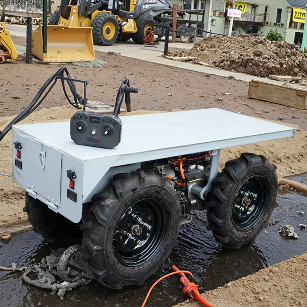 Intelligent following automatic obstacle avoidance 500kg high load electric transport robot vehicle