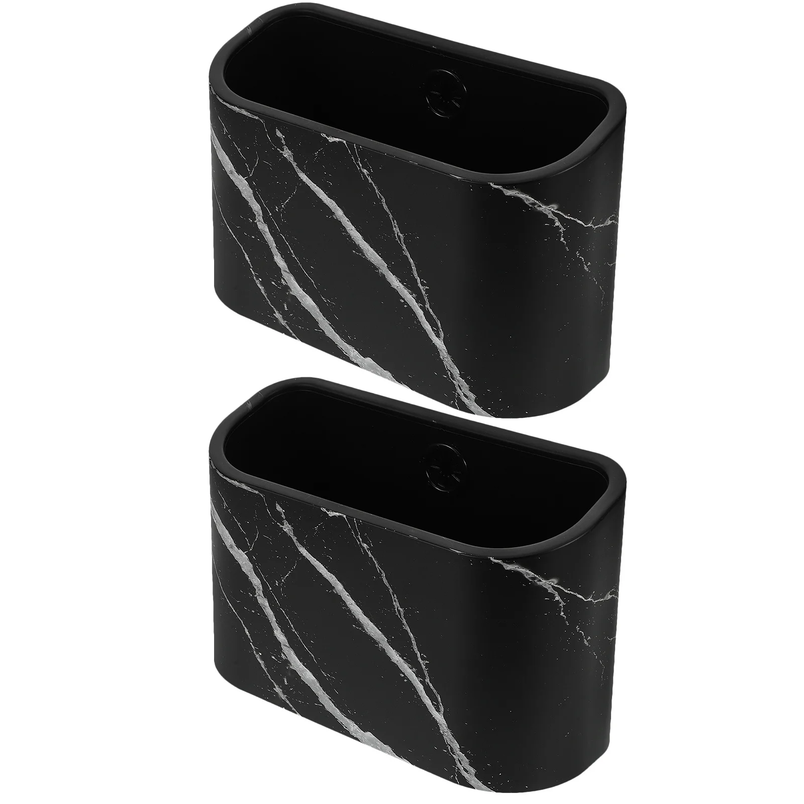 

2pcs Mini Desktop Trash Can Compact Plastic Small Garbage Bin For Desk Office Study Home Space Saving Table Top Waste Basket