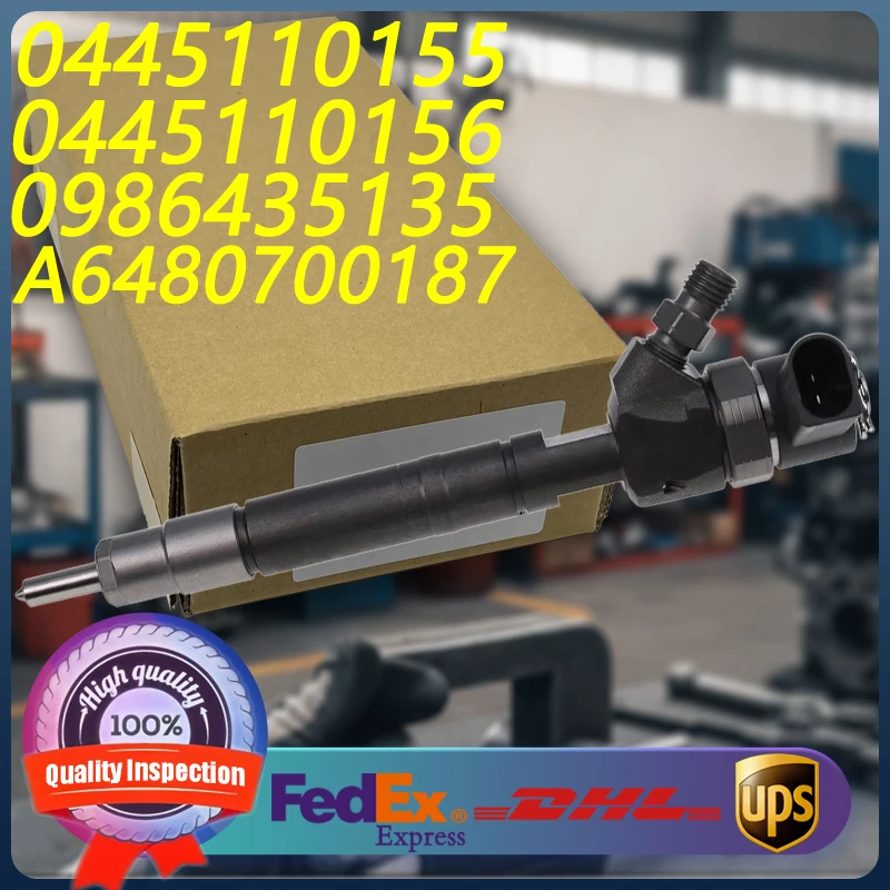 

0445110155 0445110156 0986435135 A6480700187 Common Rail Injector For Mercedes-Benz Serie E 200 220 270 280 320 CDI Engine