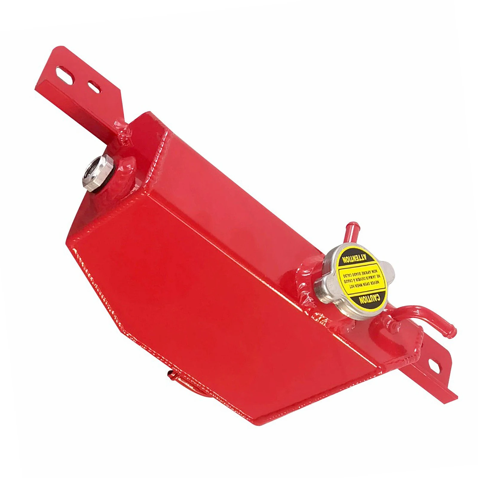 1 Pcs Metal Retrofit Auxiliary Water Tank (Red) For 2014-2015 Infiniti Q50 3.5L/3.7L 21710-4GN0A