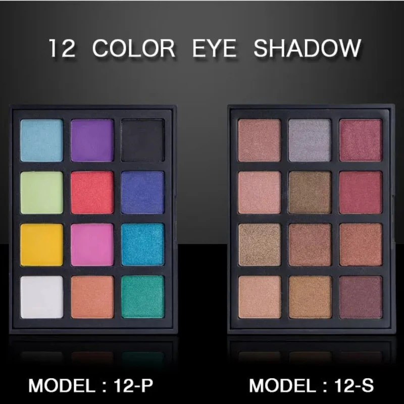12 cores shimmer natureza brilho paleta de sombra maquiagem cosméticos terra nude sombra em pó conjunto de maquiagem à prova dwaterproof água 612 #