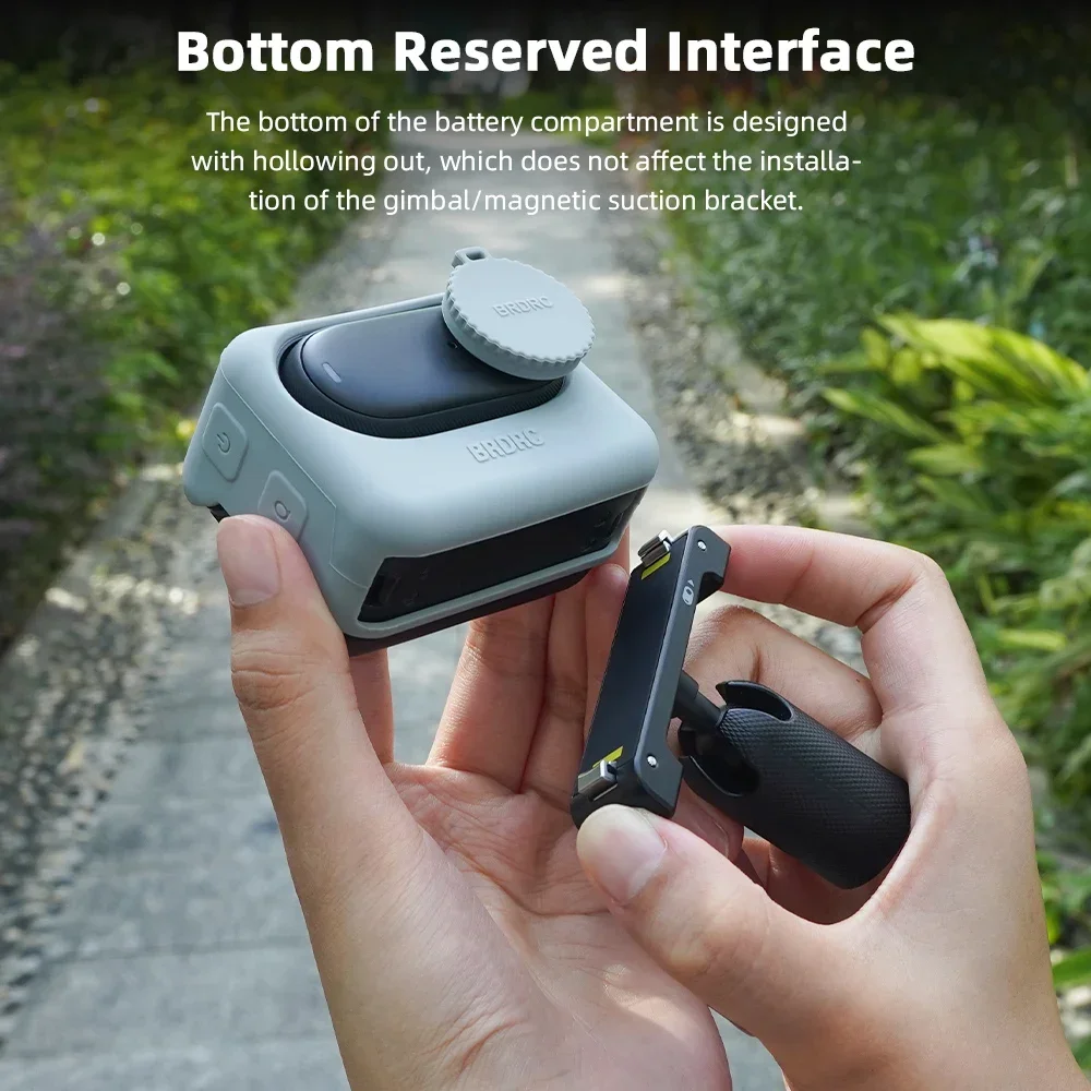 BRDRC Body Silicone Protective Case Protection Cover for Insta360 GO 3S/GO 3 Anti-Scratch Dustproof Camera Shell Soft Accessory