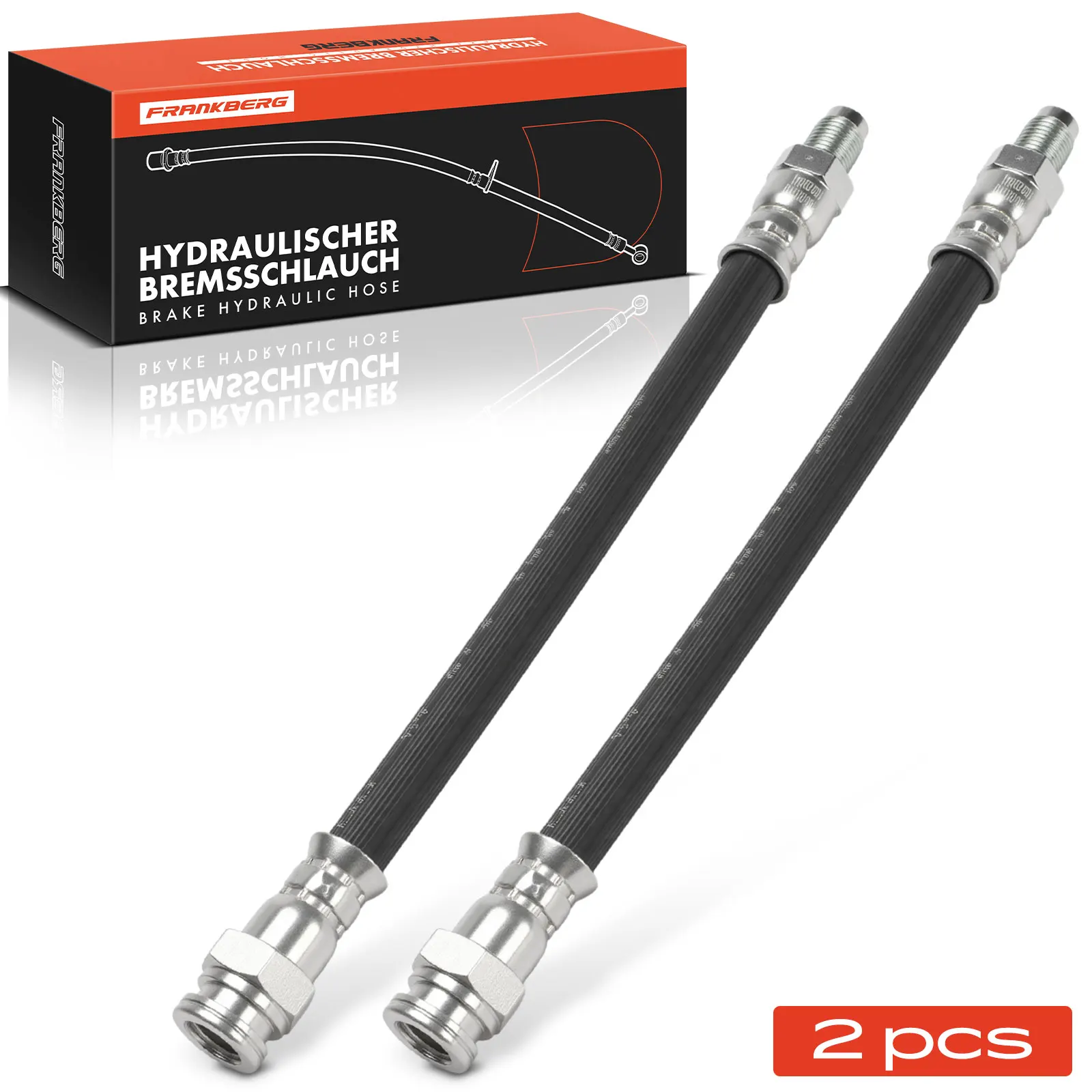 Tuyau de frein Frankberg 2x pour essieu arrière gauche et droit pour Alfa Romeo 155 Fiat 500L Bravo Van Panda 141 Bj à partir de 1985 46809898 7593353