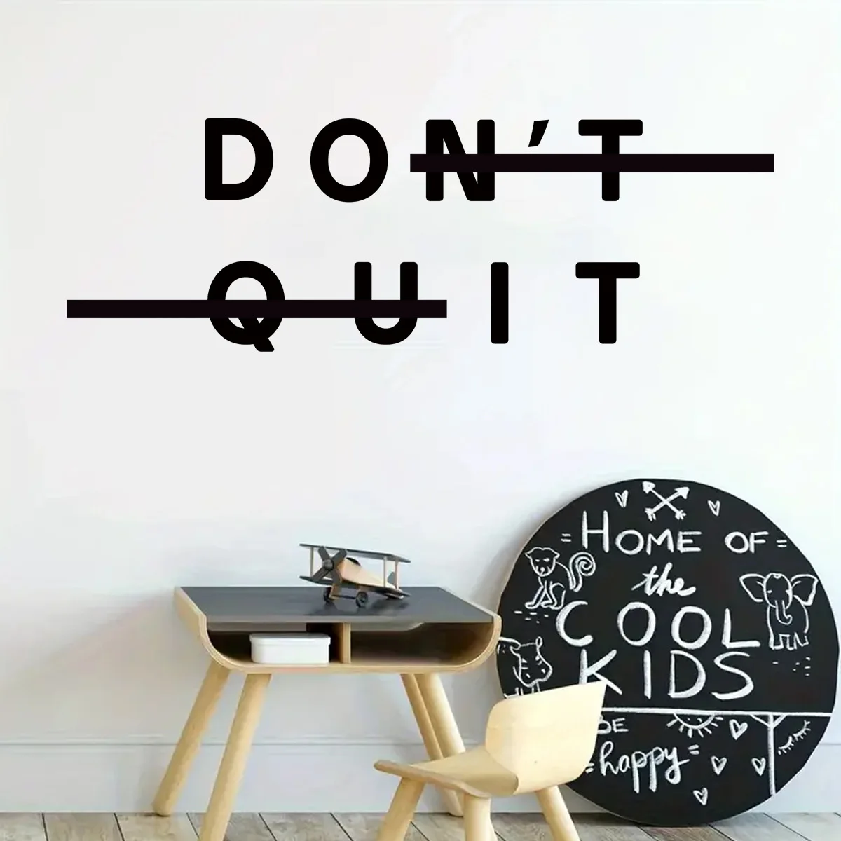 1pc Removable PVC Encourage Quotes Wall Stickers for Living Room Decor Bedroom 